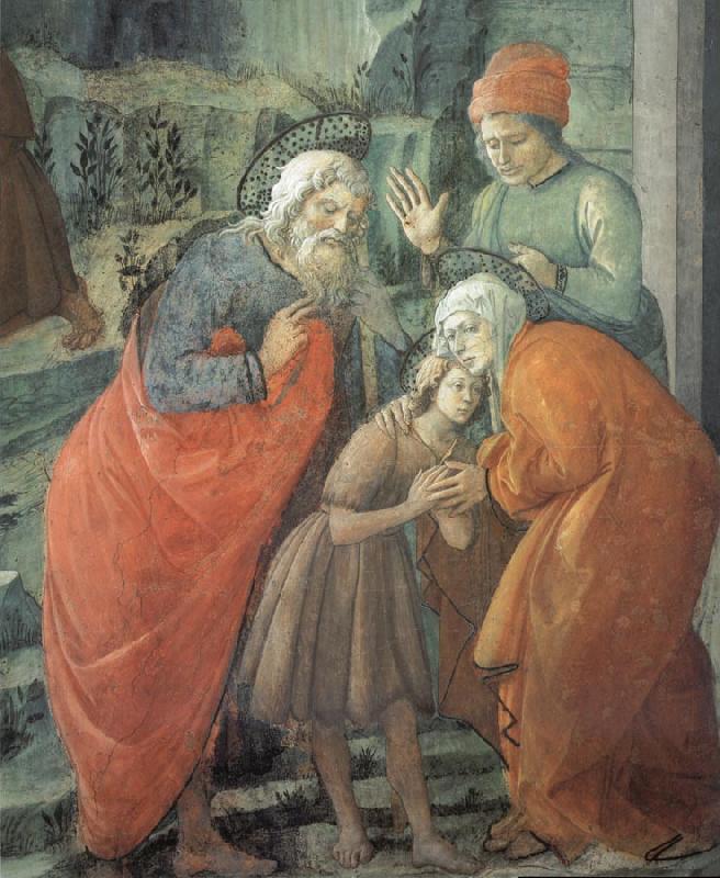 Fra Filippo Lippi Details of St John beids farewell to his parents Spain oil painting art